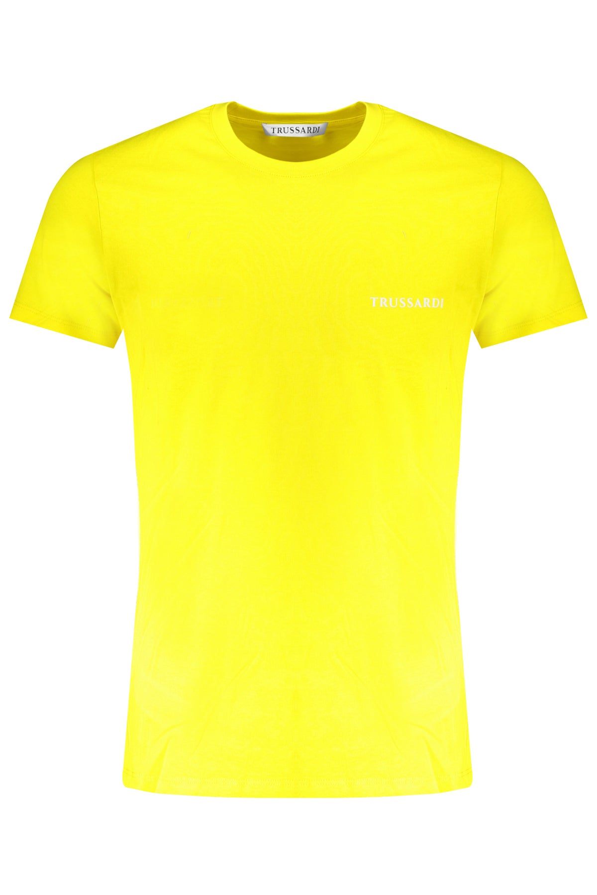 TRUSSARDI YELLOW MEN'S SHORT SLEEVED T-SHIRT