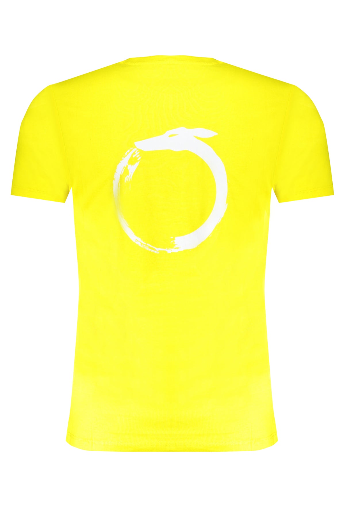 TRUSSARDI YELLOW MEN'S SHORT SLEEVED T-SHIRT
