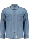 US GRAND MEN'S LONG-SLEEVED SHIRT BLUE