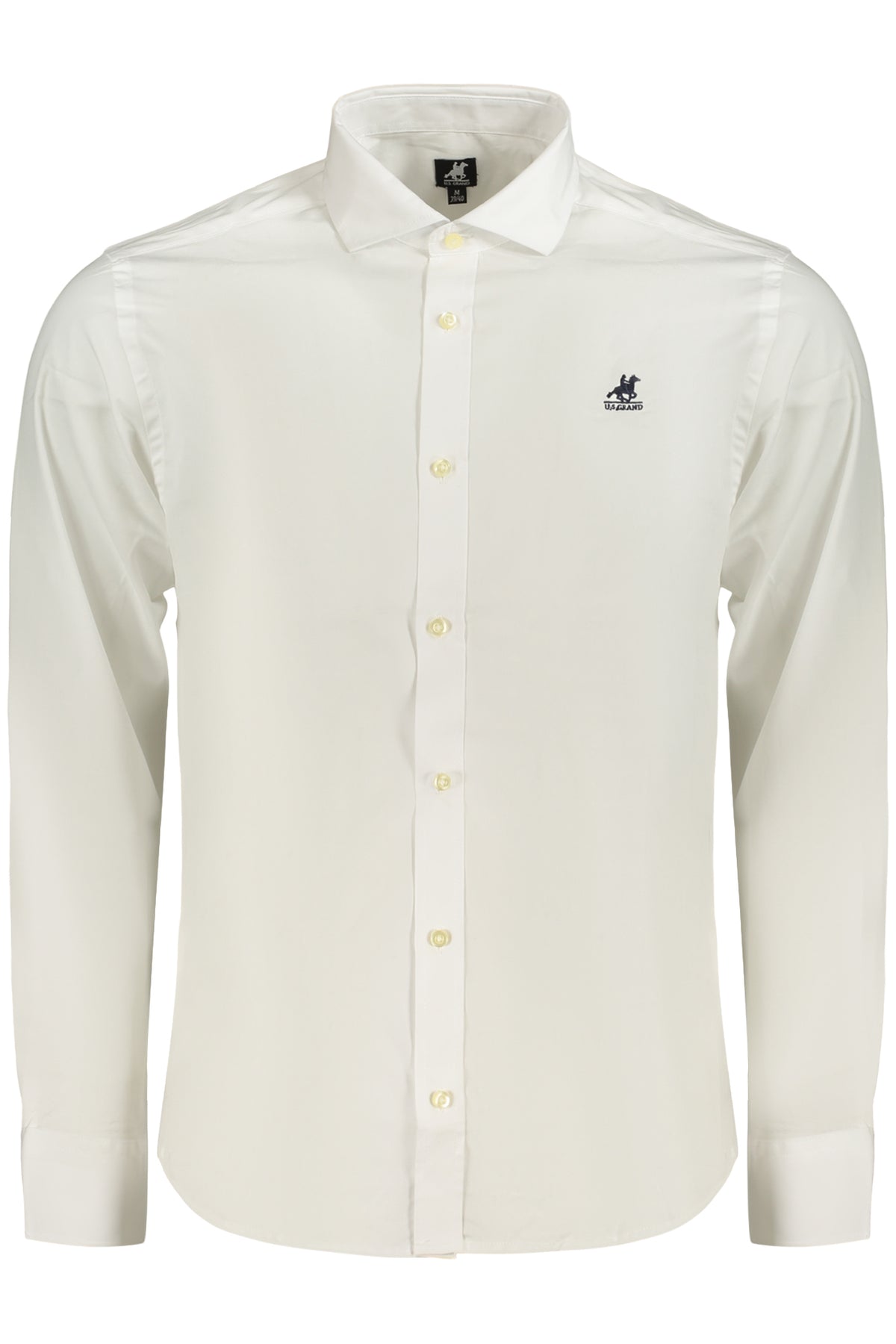 U.S. GRAND Us Grand Men's Long-sleeved White Shirt AU03228AMEDEO