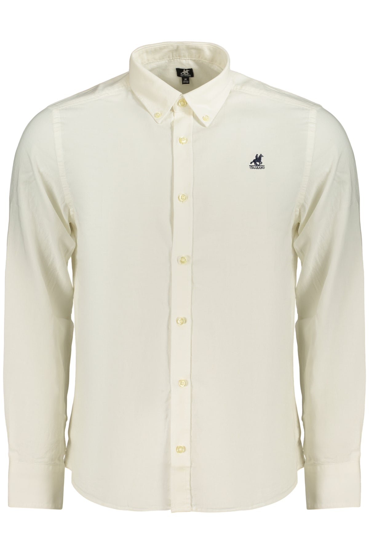 U.S. GRAND Us Grand Men's Long-sleeved White Shirt AU03231AGAZIO
