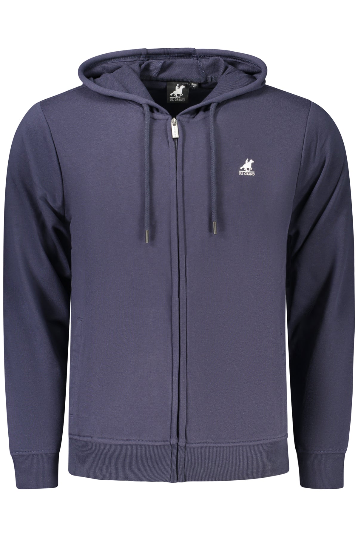 U.S. GRAND Us Grand Men's Blue Zip-up Sweatshirt AU03221SILVIO