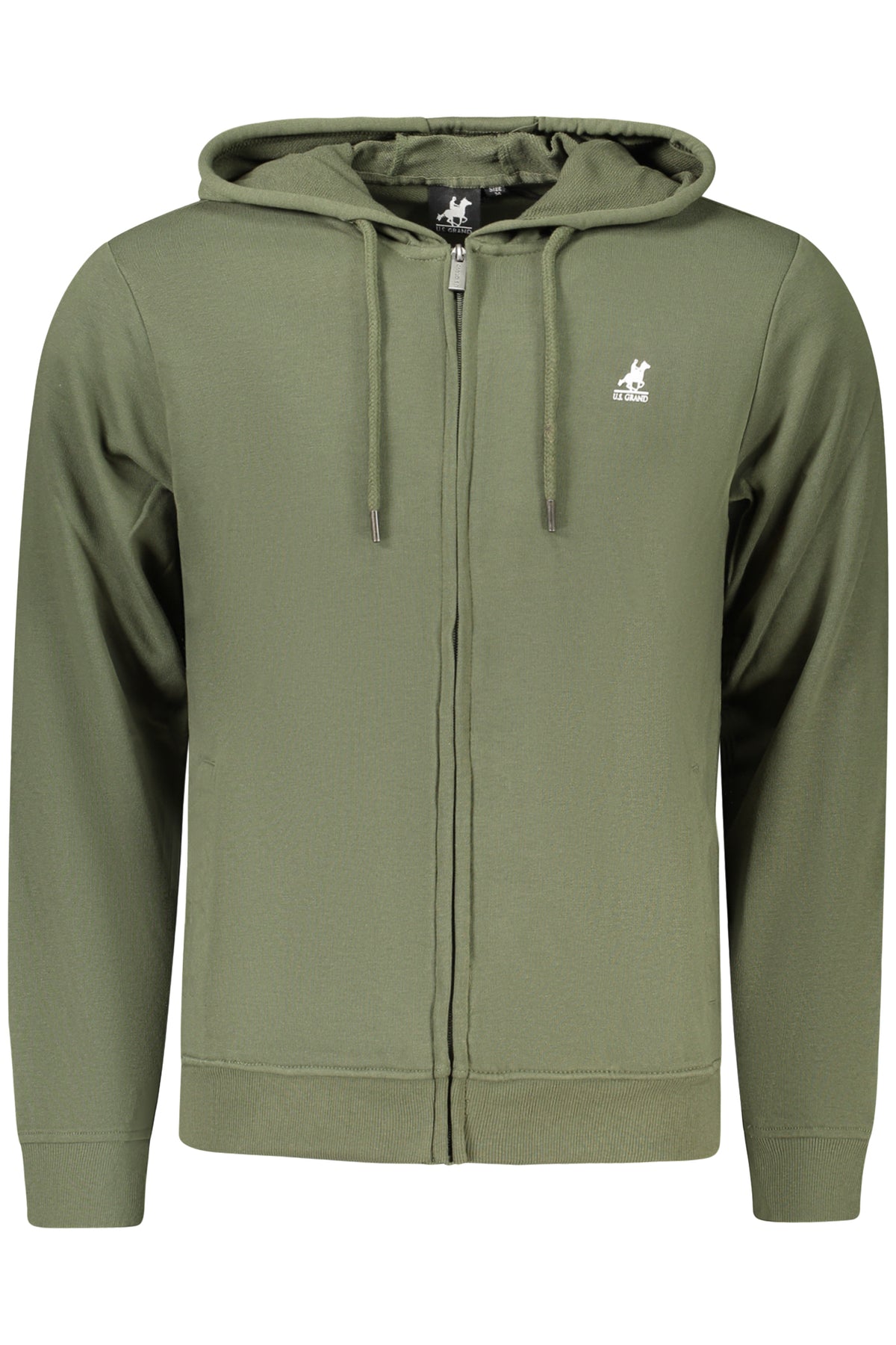 U.S. GRAND Us Grand Men's Green Zip-up Sweatshirt AU03221SILVIO