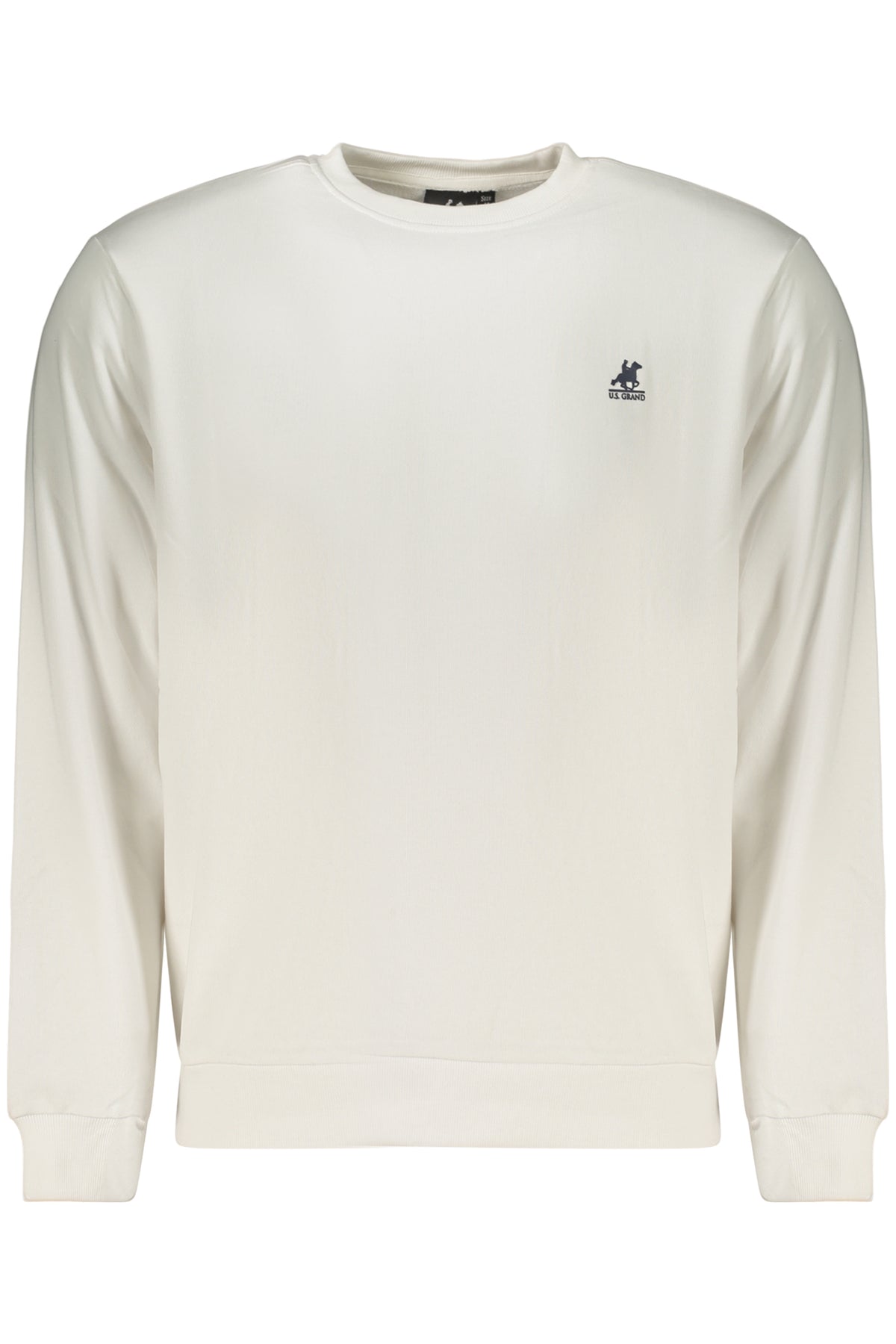 U.S. GRAND Us Grand Men's White Zip-up Sweatshirt AU03218DENZEL