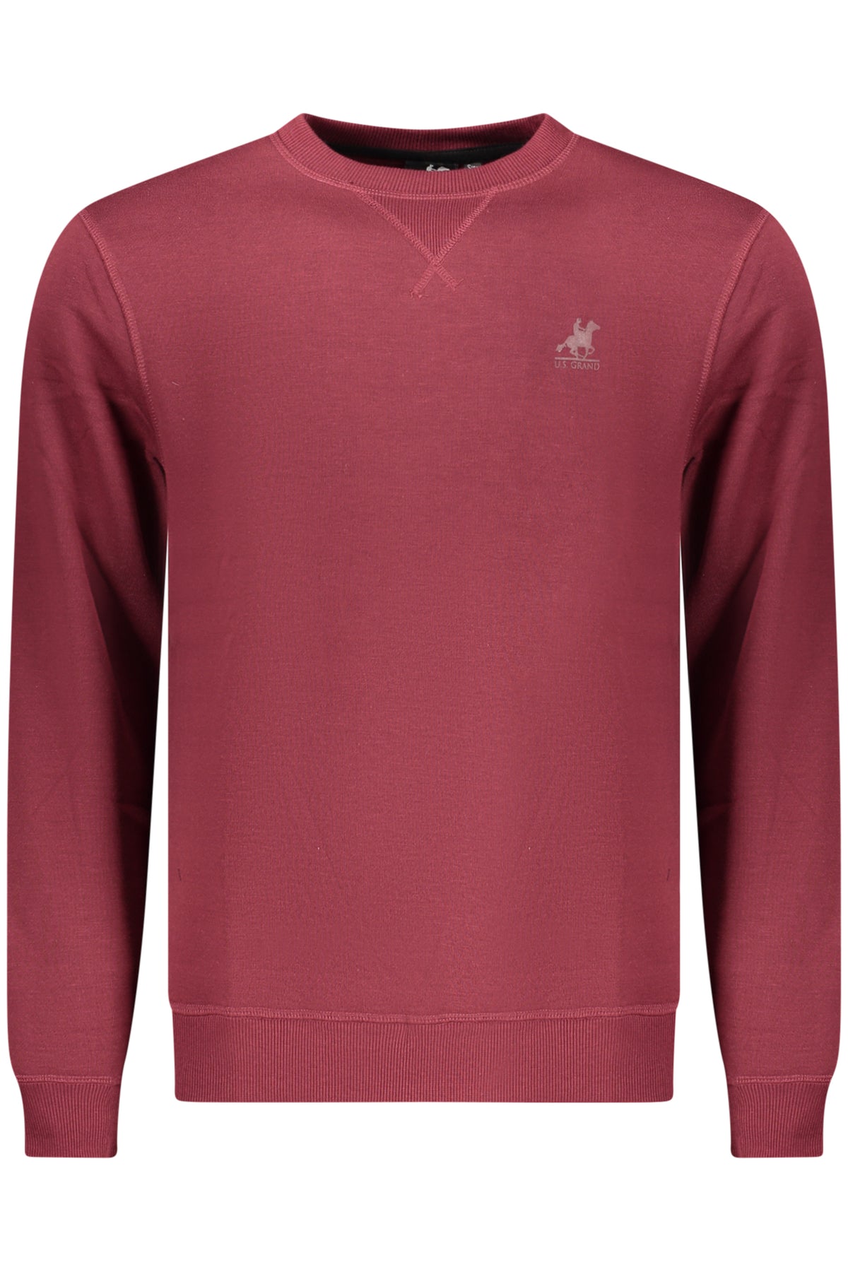 US GRAND MEN'S RED ZIP-UP SWEATSHIRT