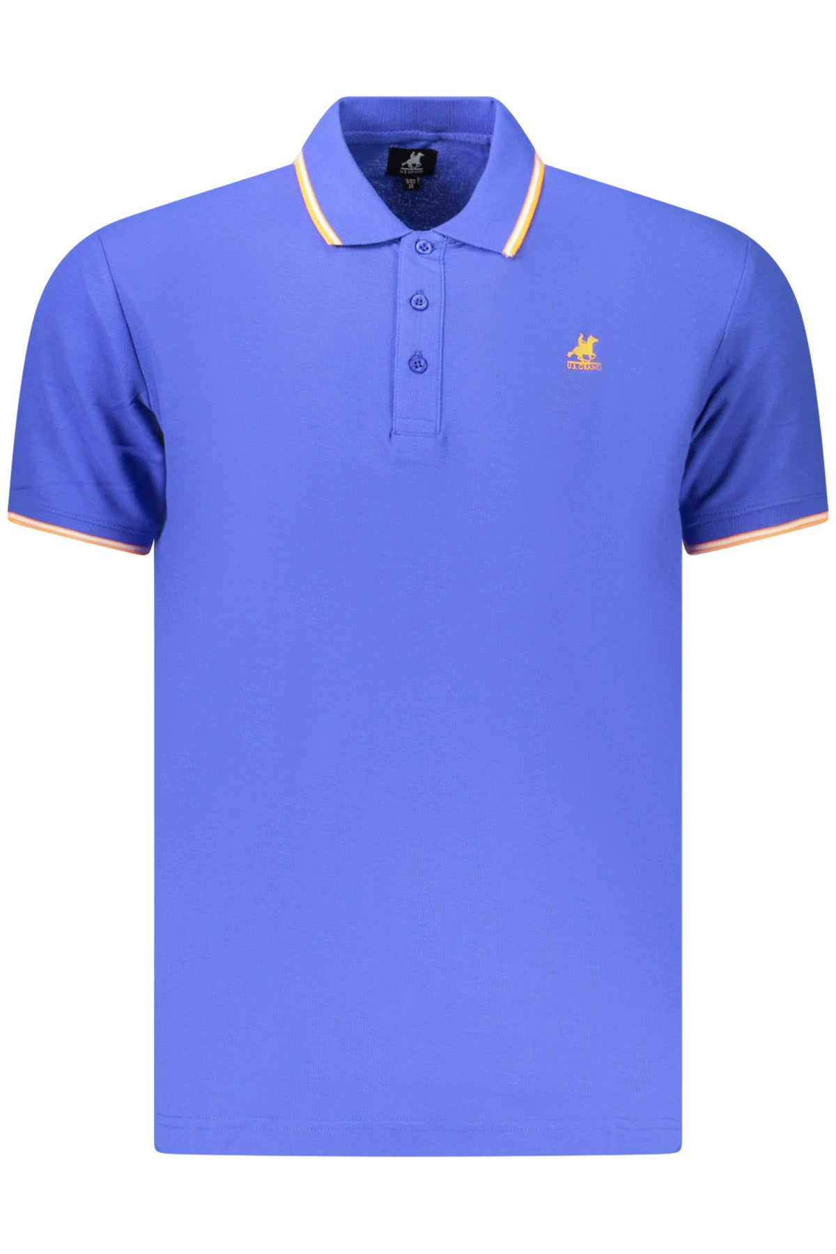 U.S. GRAND Us Grand Polo Short Sleeve Men's Blue AU03199ALFREDO