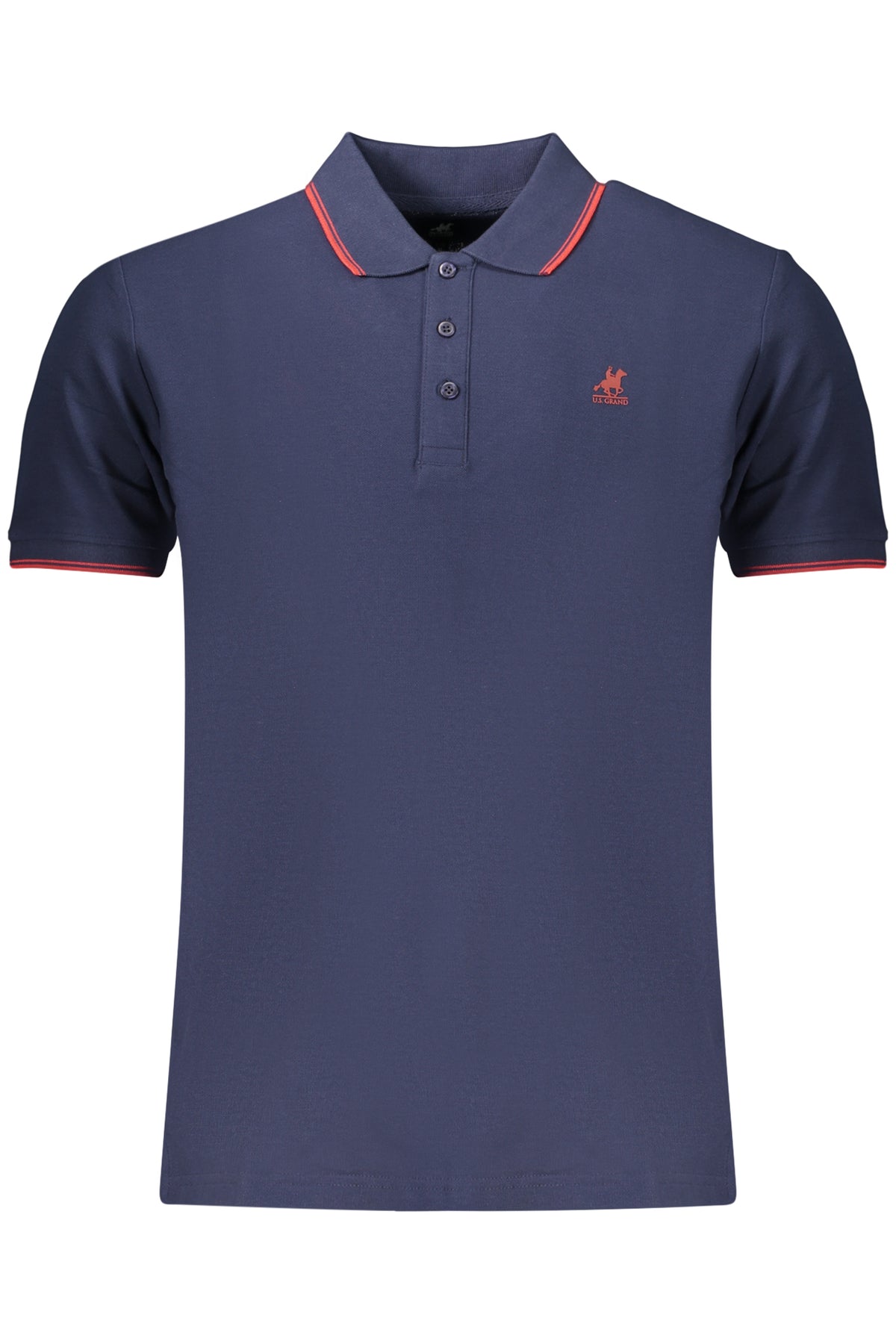 U.S. GRAND Us Grand Polo Short Sleeve Men's Blue AU03198STEVEN