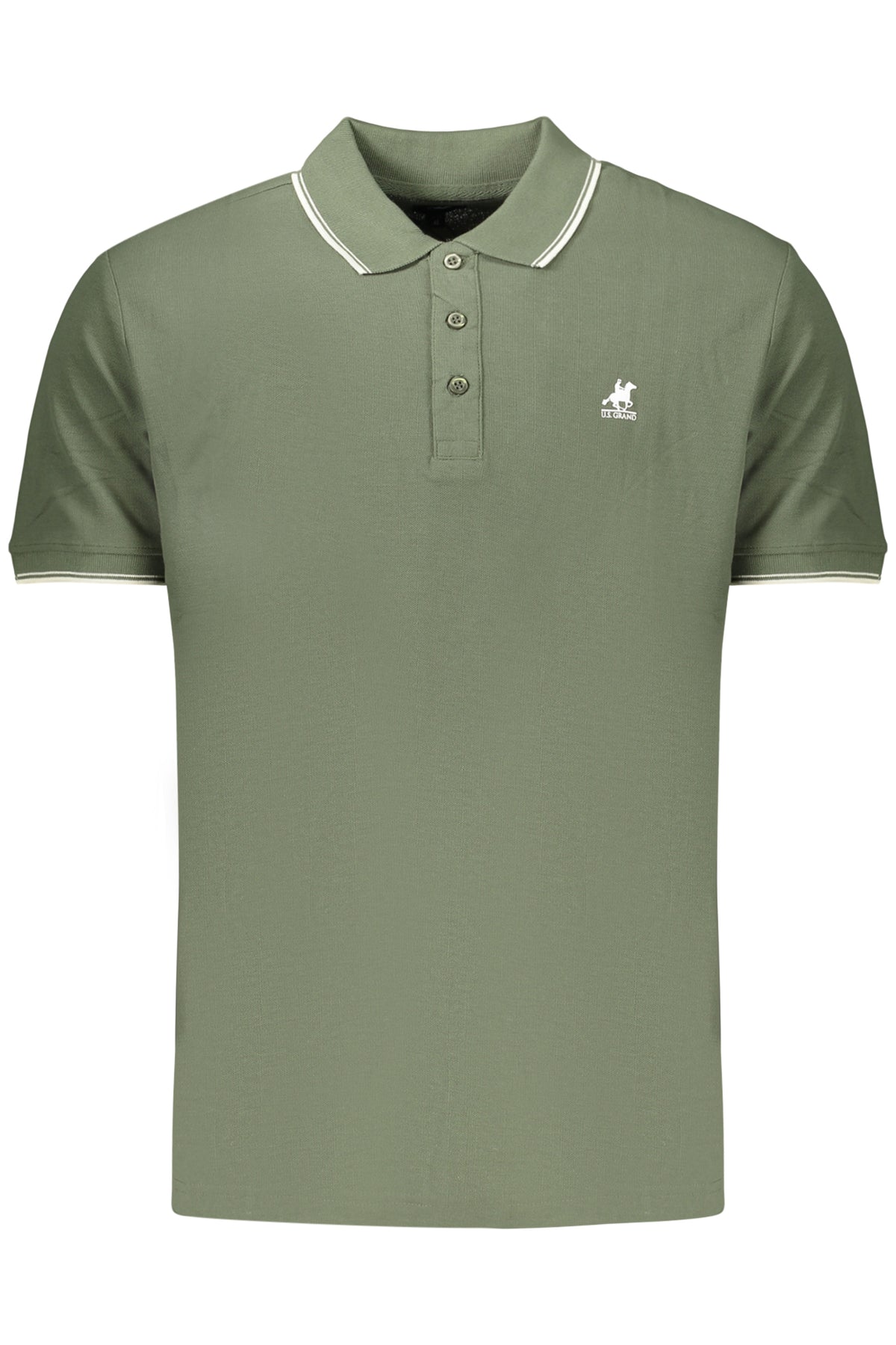 U.S. GRAND Us Grand Polo Short Sleeve Men's Green AU03198STEVEN