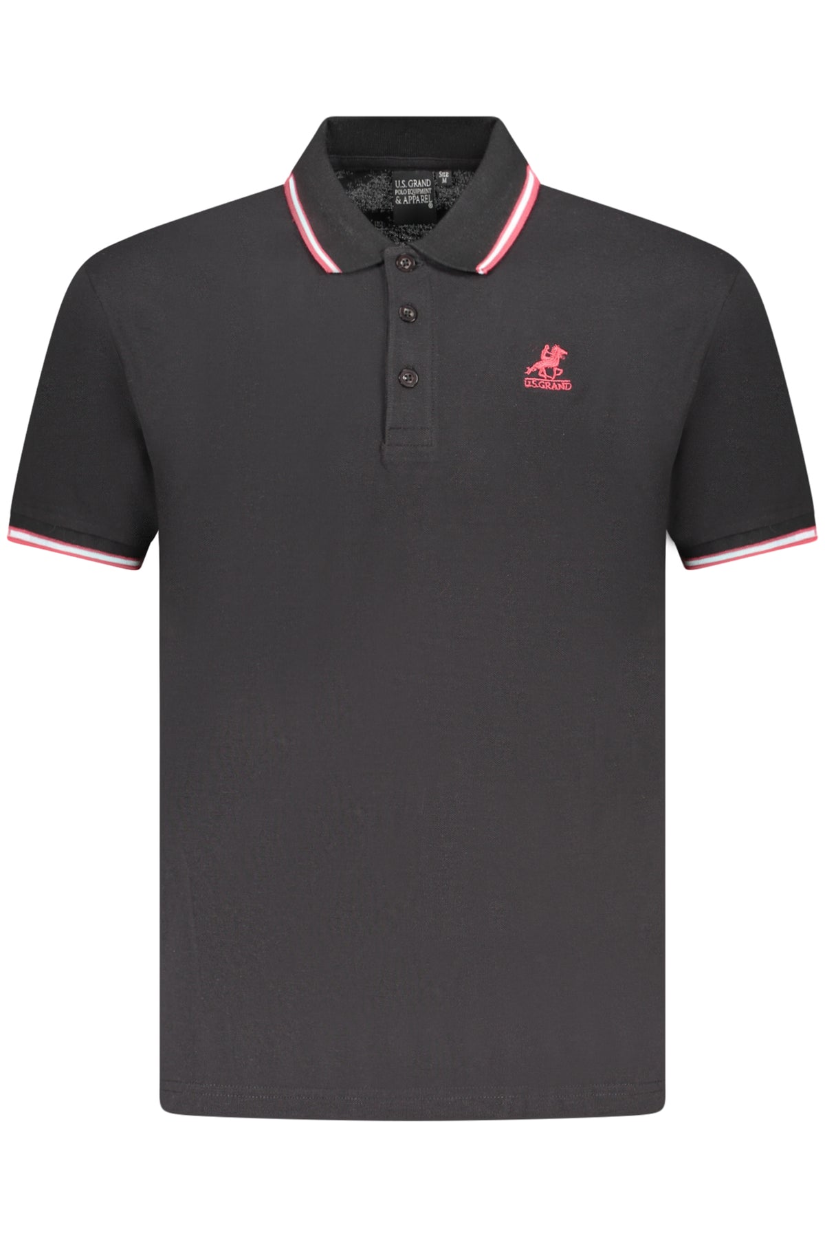 US GRAND POLO SHORT SLEEVE MEN'S BLACK