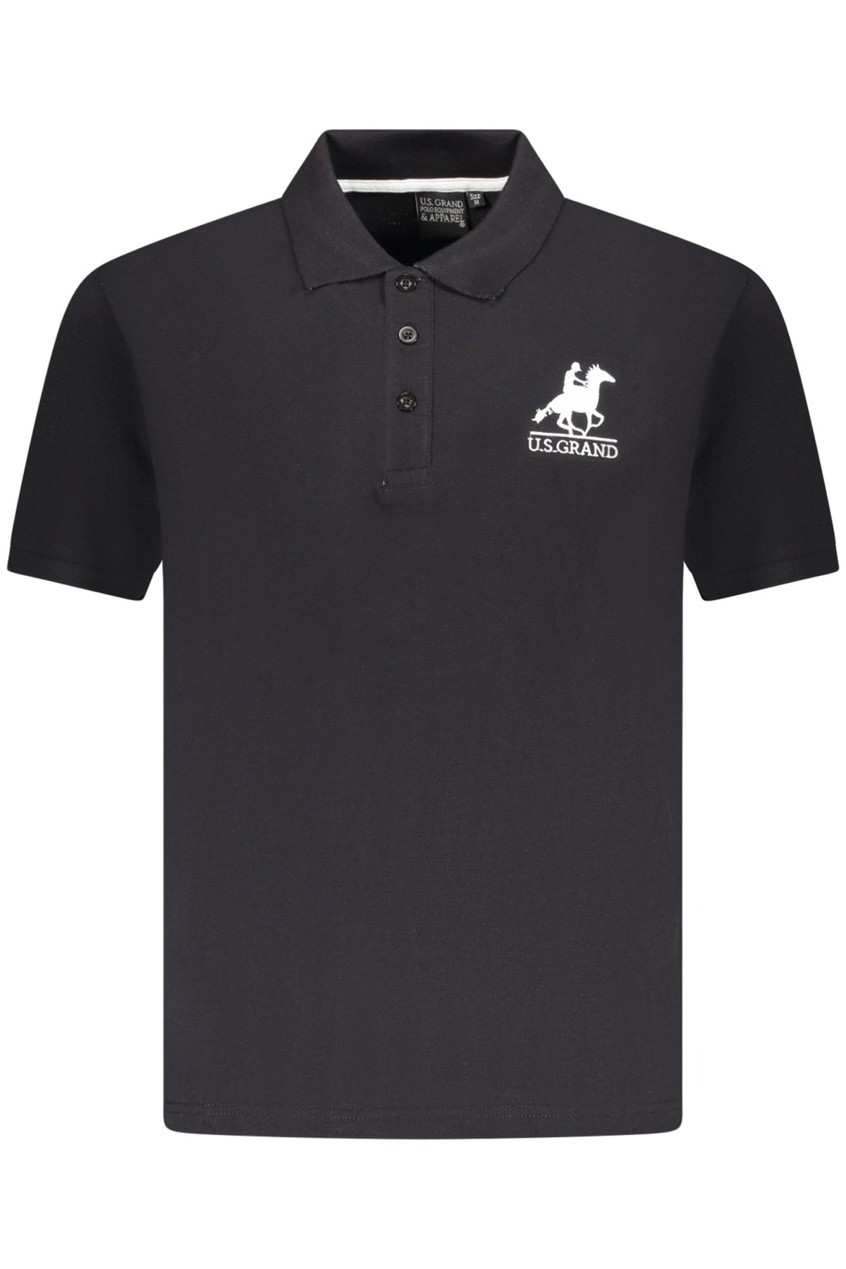US GRAND POLO SHORT SLEEVE MEN'S BLACK
