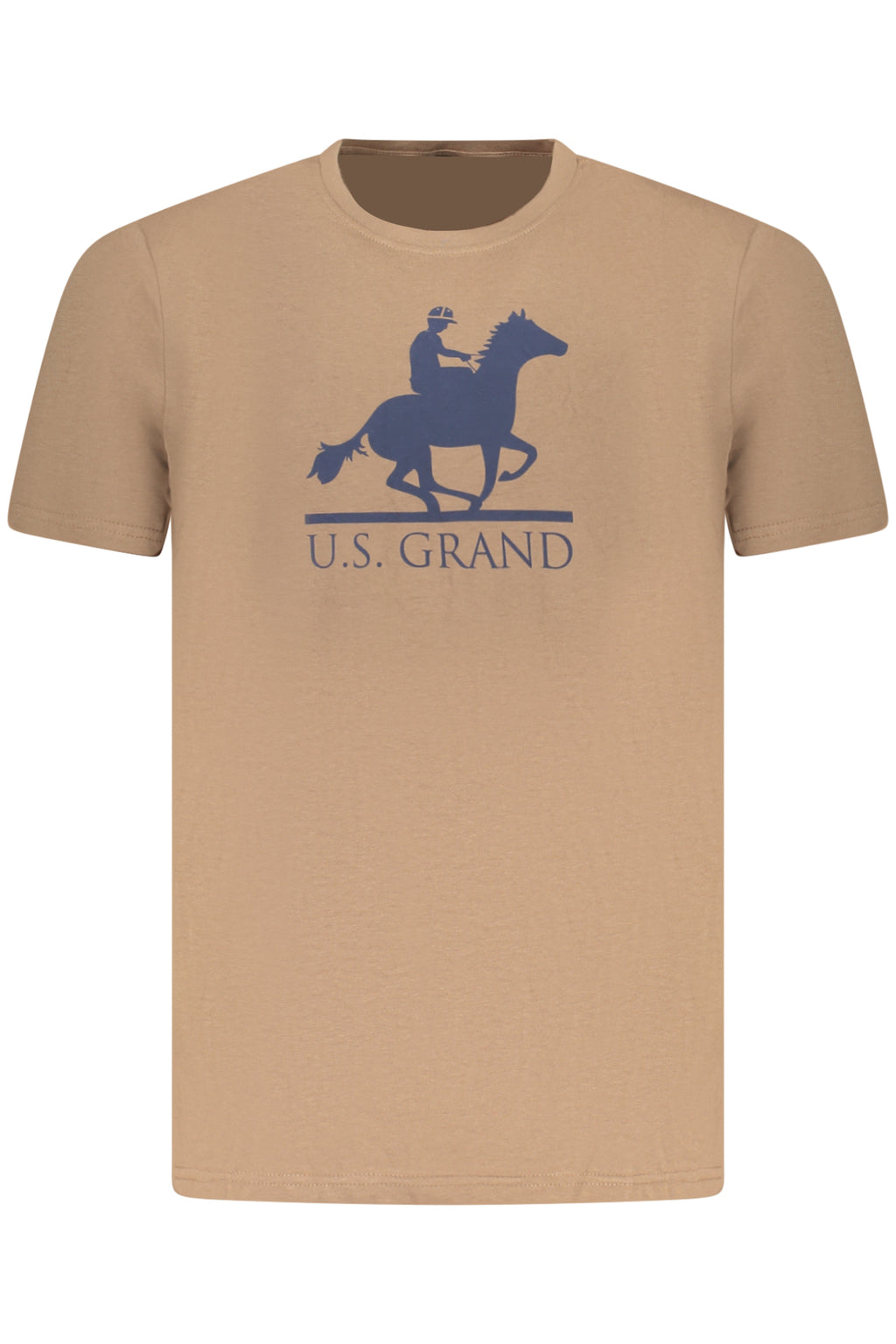 U.S. GRAND Us Grand Men's Short-sleeve T-shirt Brown AU02646