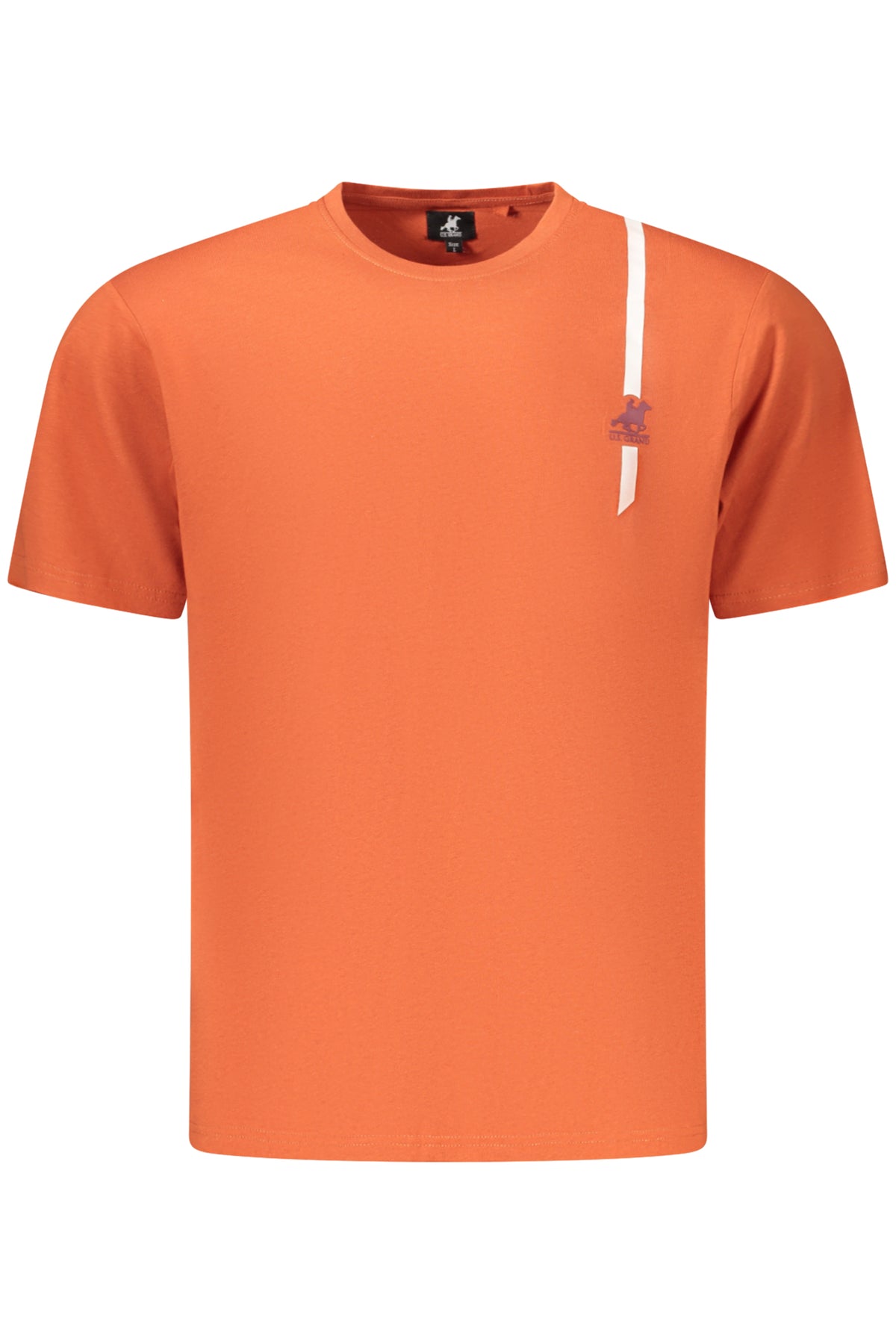U.S. GRAND Us Grand Men's Short-sleeve T-shirt Orange AU03193ZACK