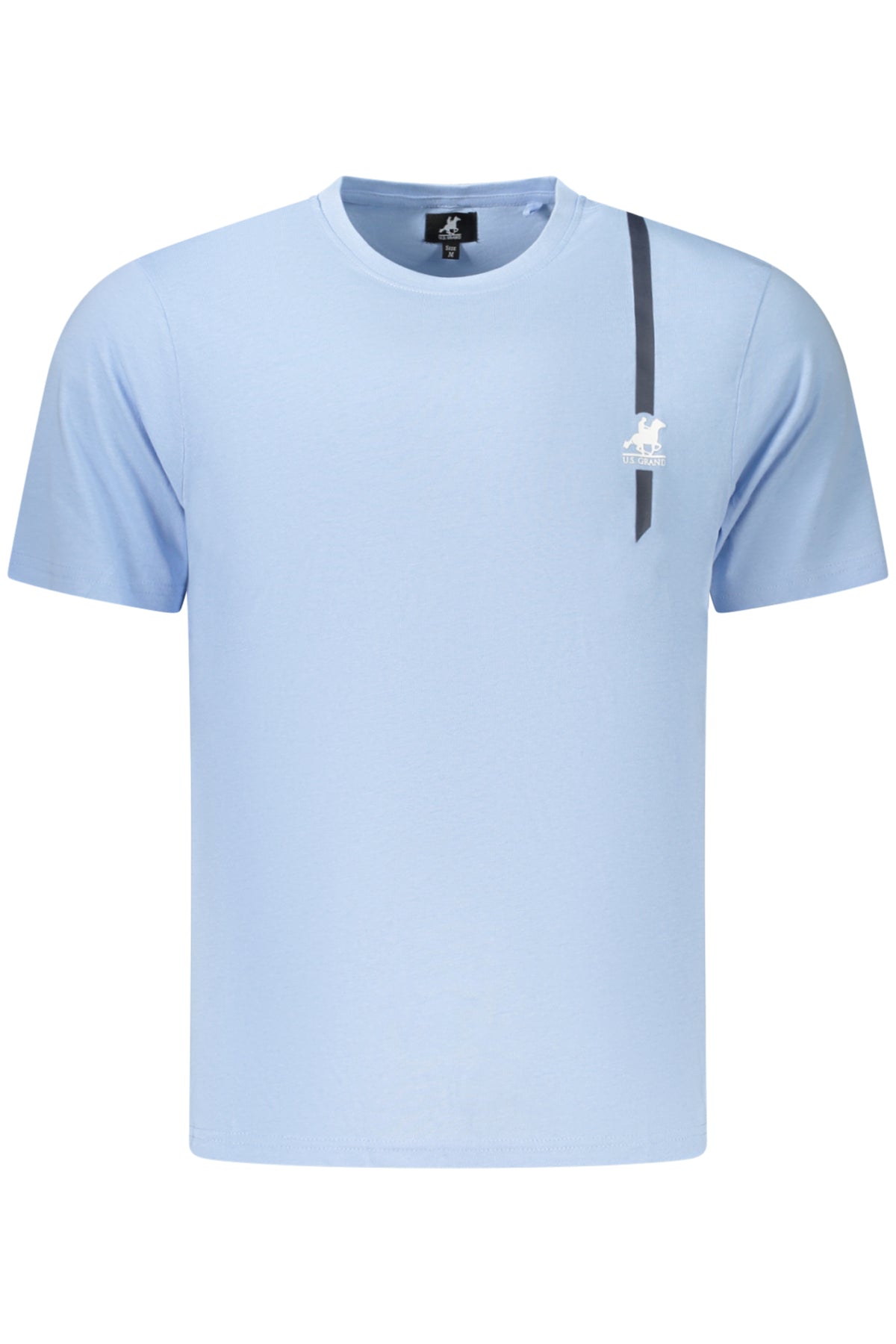U.S. GRAND Us Grand Men's Short-sleeve T-shirt Blue AU03193ZACK