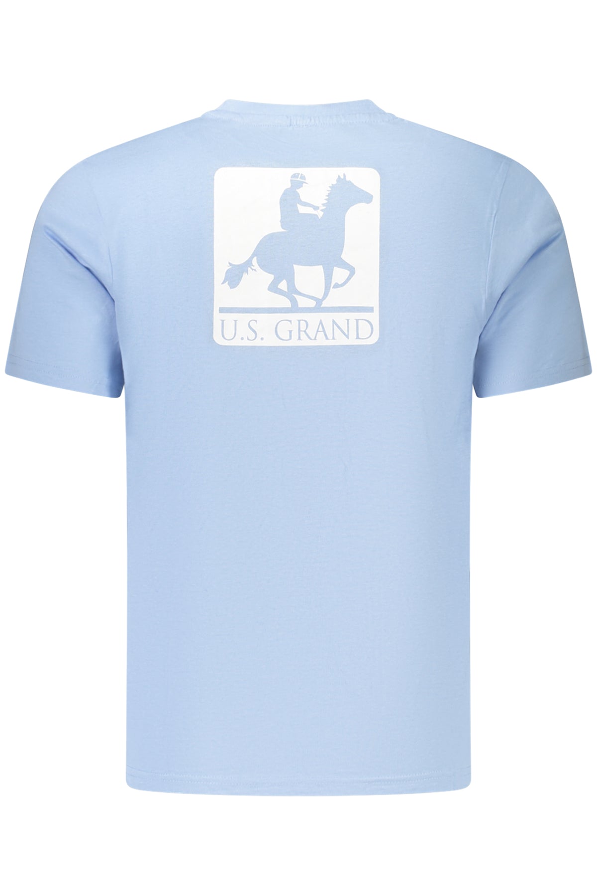 U.S. GRAND Us Grand Men's Short-sleeve T-shirt Blue AU03194BONZO