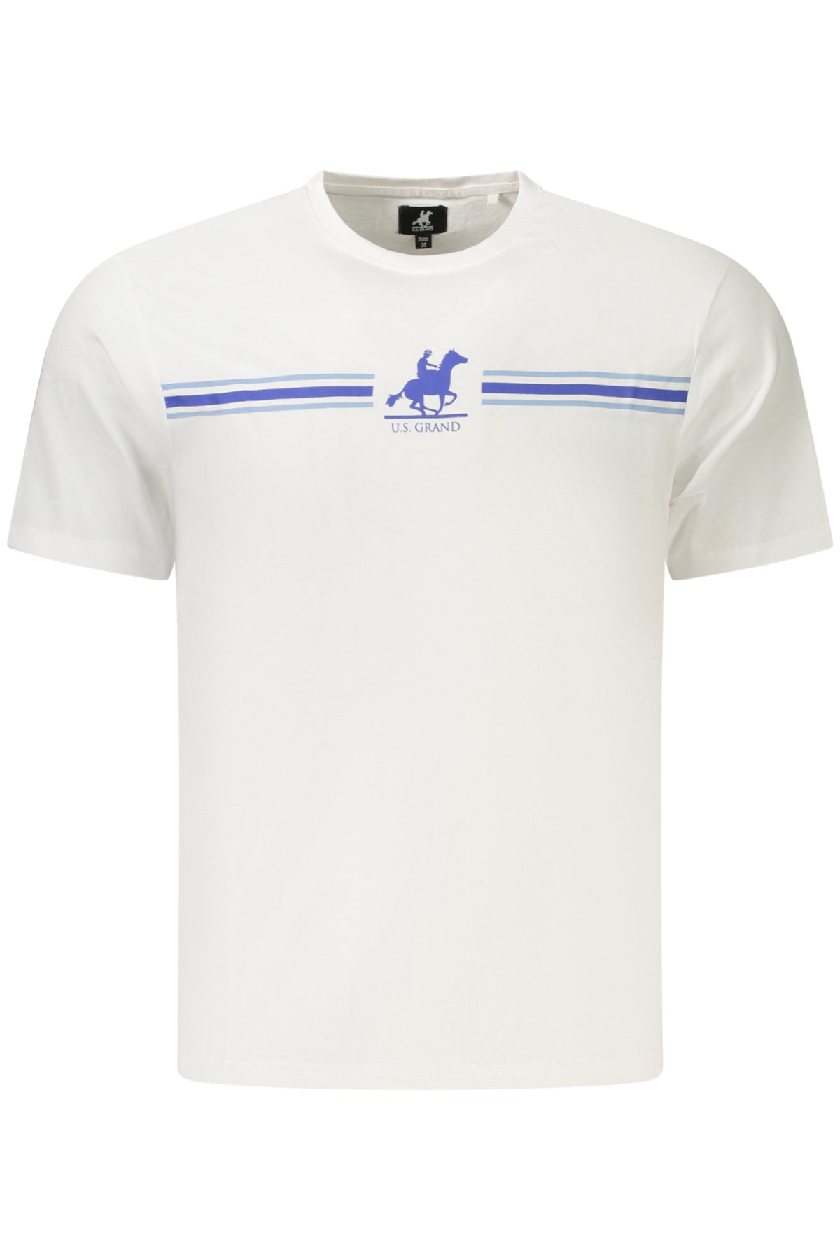 U.S. GRAND Us Grand Men's Short-sleeve T-shirt White AU03191STEPHAN