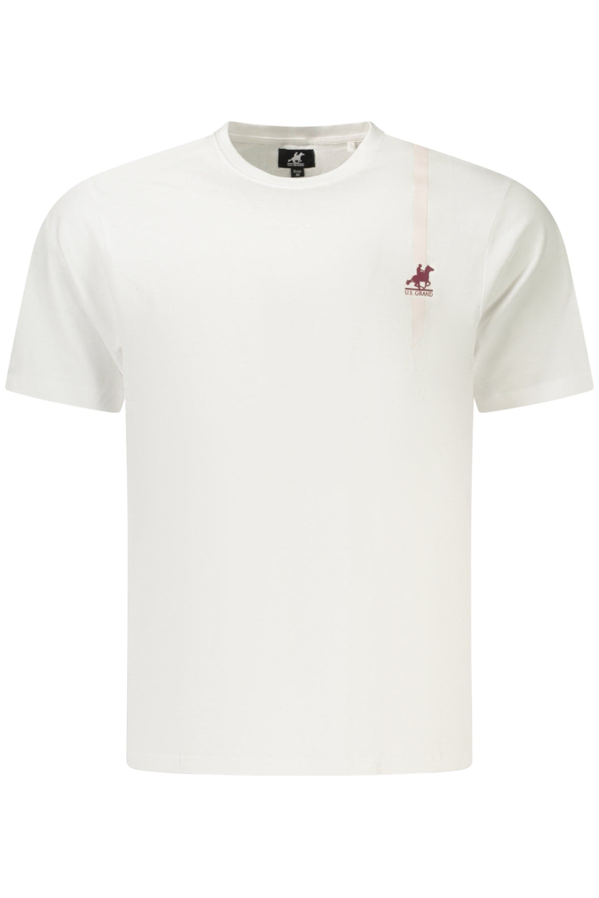 U.S. GRAND Us Grand Men's Short-sleeve T-shirt White AU03193ZACK
