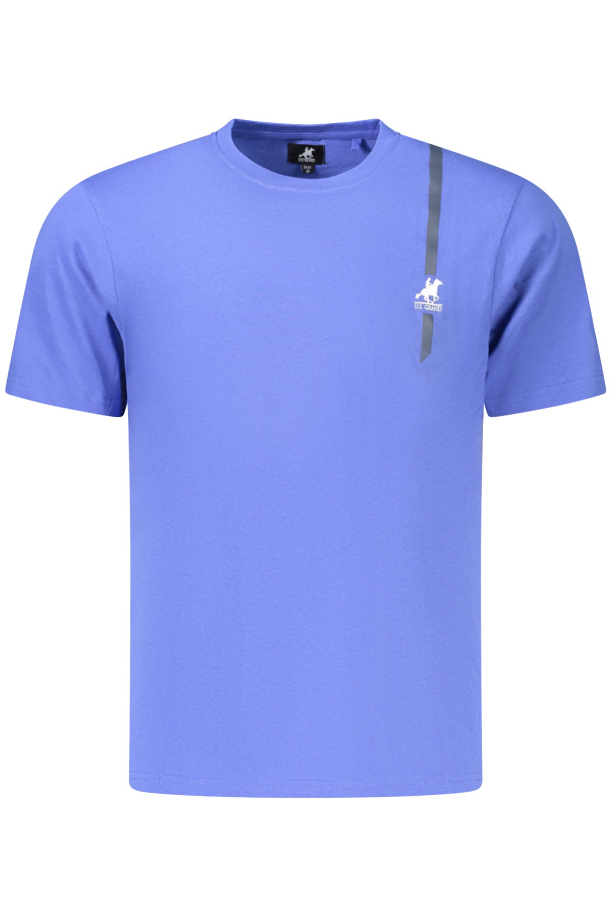 U.S. GRAND Us Grand Men's Short-sleeve T-shirt Blue AU03193ZACK