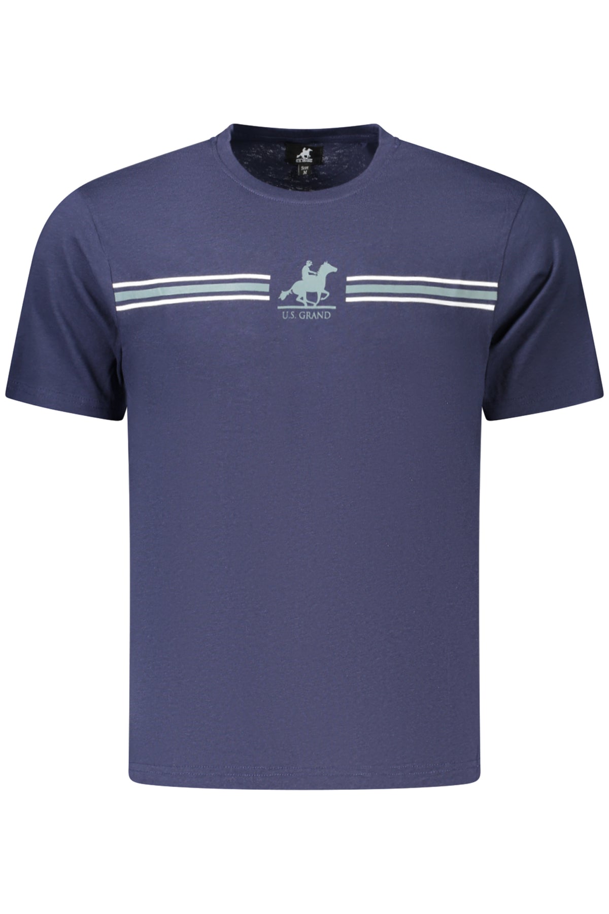 U.S. GRAND Us Grand Men's Short-sleeve T-shirt Blue AU03191STEPHAN
