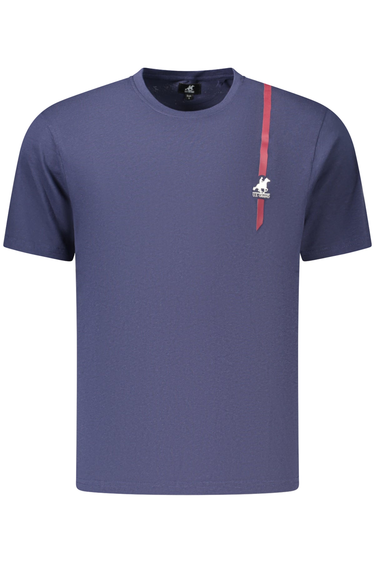U.S. GRAND Us Grand Men's Short-sleeve T-shirt Blue AU03193ZACK