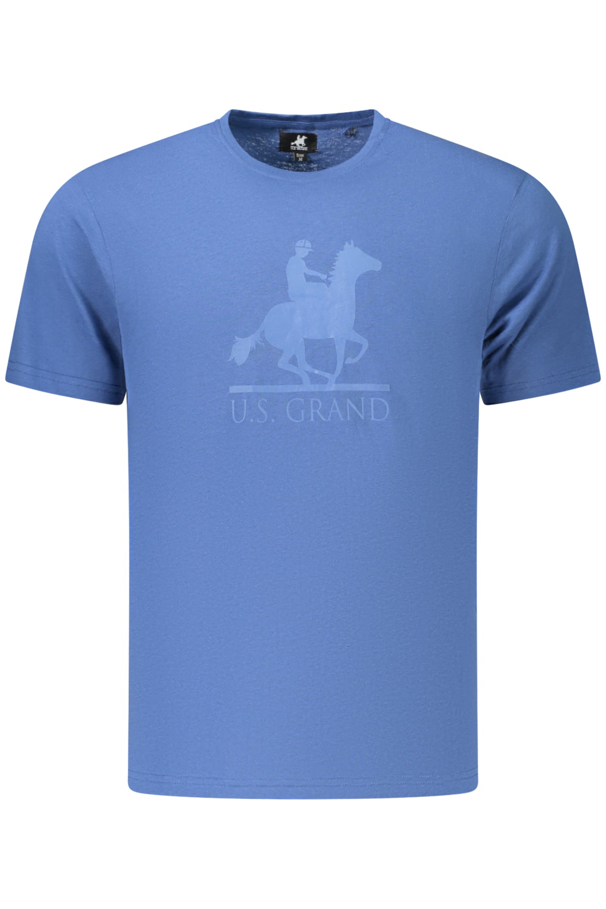 U.S. GRAND Us Grand Men's Short-sleeve T-shirt Blue AU03186FOSCO