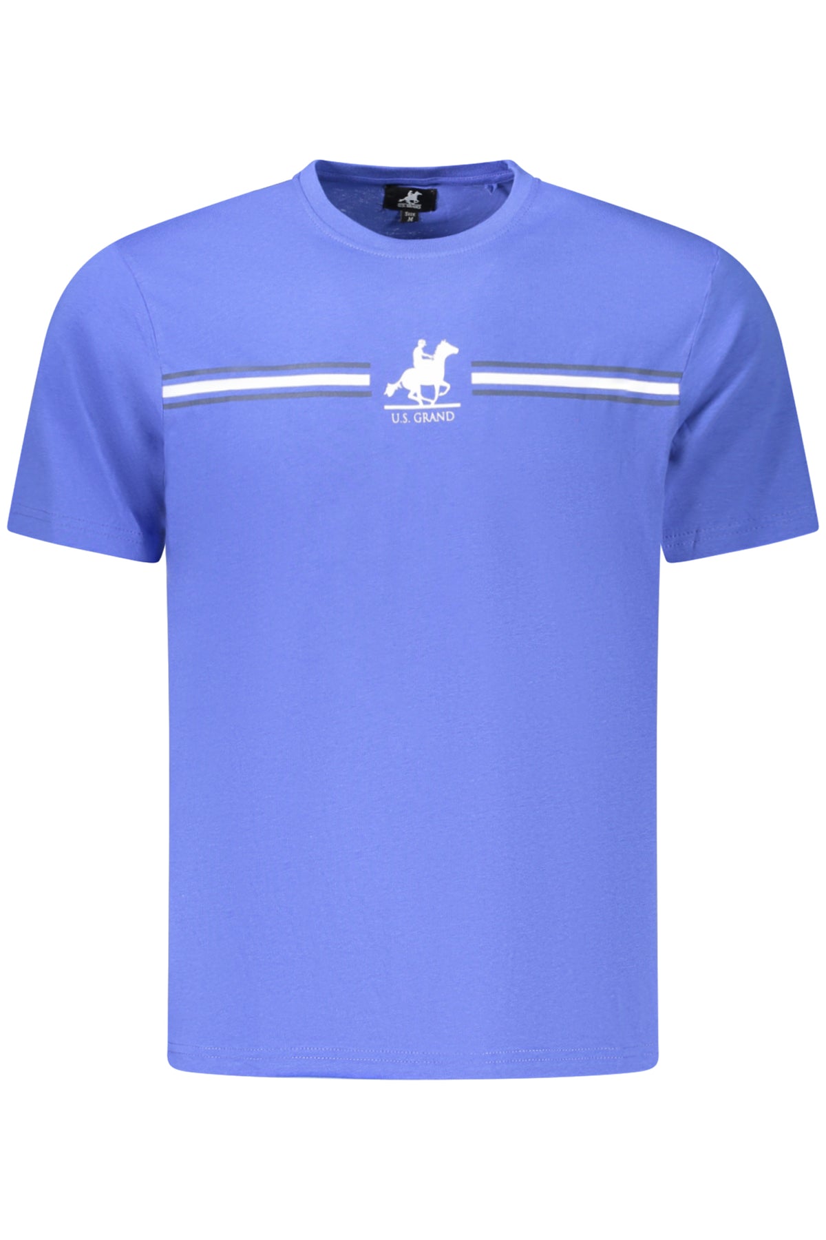 U.S. GRAND Us Grand Men's Short-sleeve T-shirt Blue AU03191STEPHAN