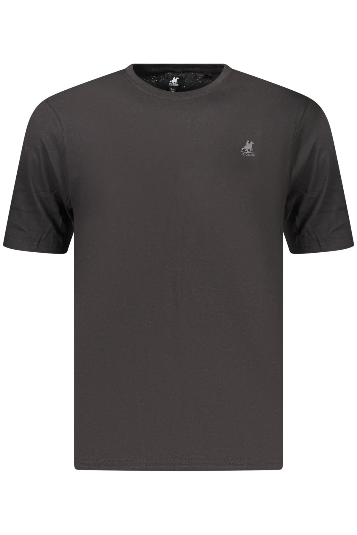 U.S. GRAND Us Grand Men's Black Short-sleeve T-shirt AU03183ADRIEL
