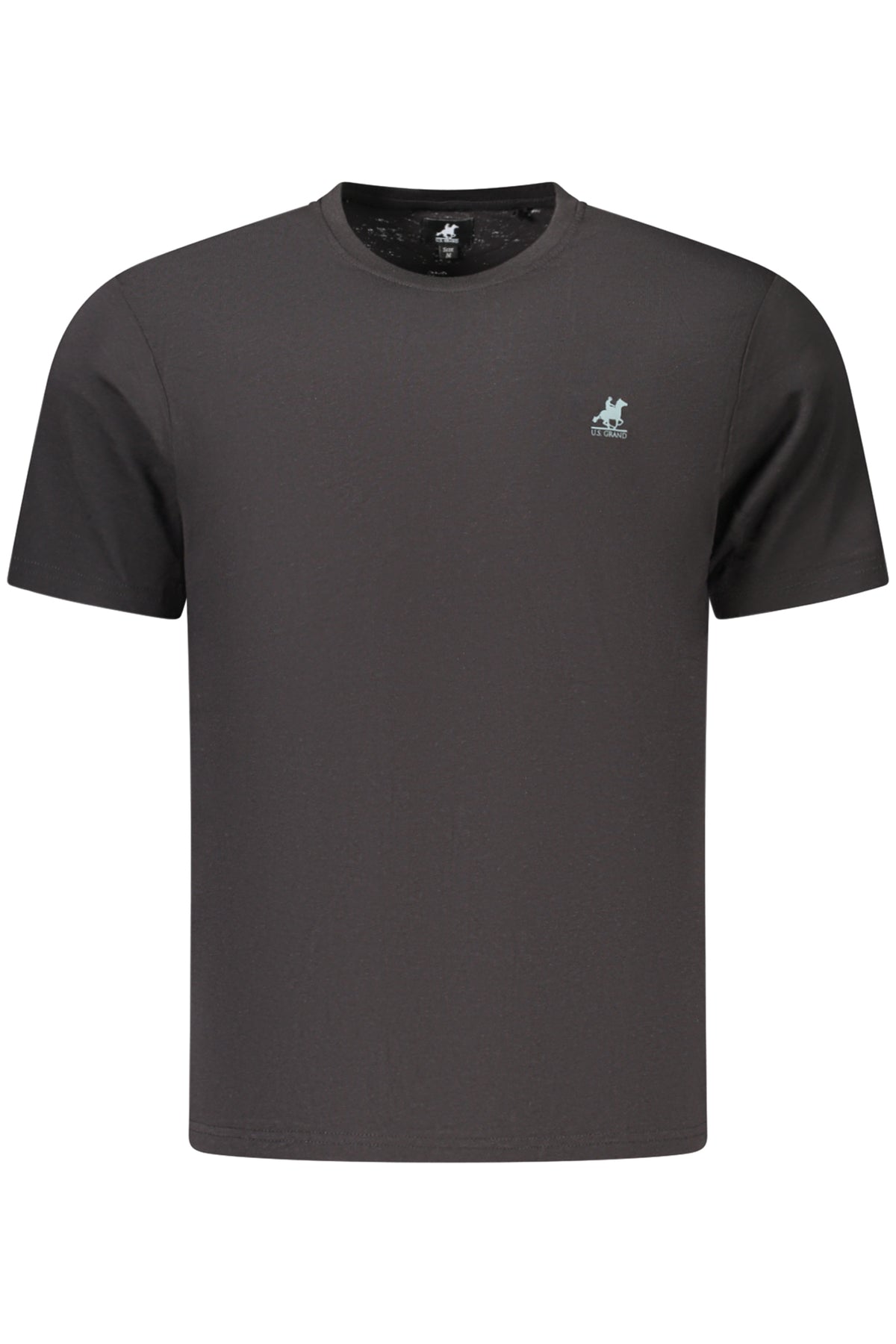 U.S. GRAND Us Grand Men's Black Short-sleeve T-shirt AU03194BONZO