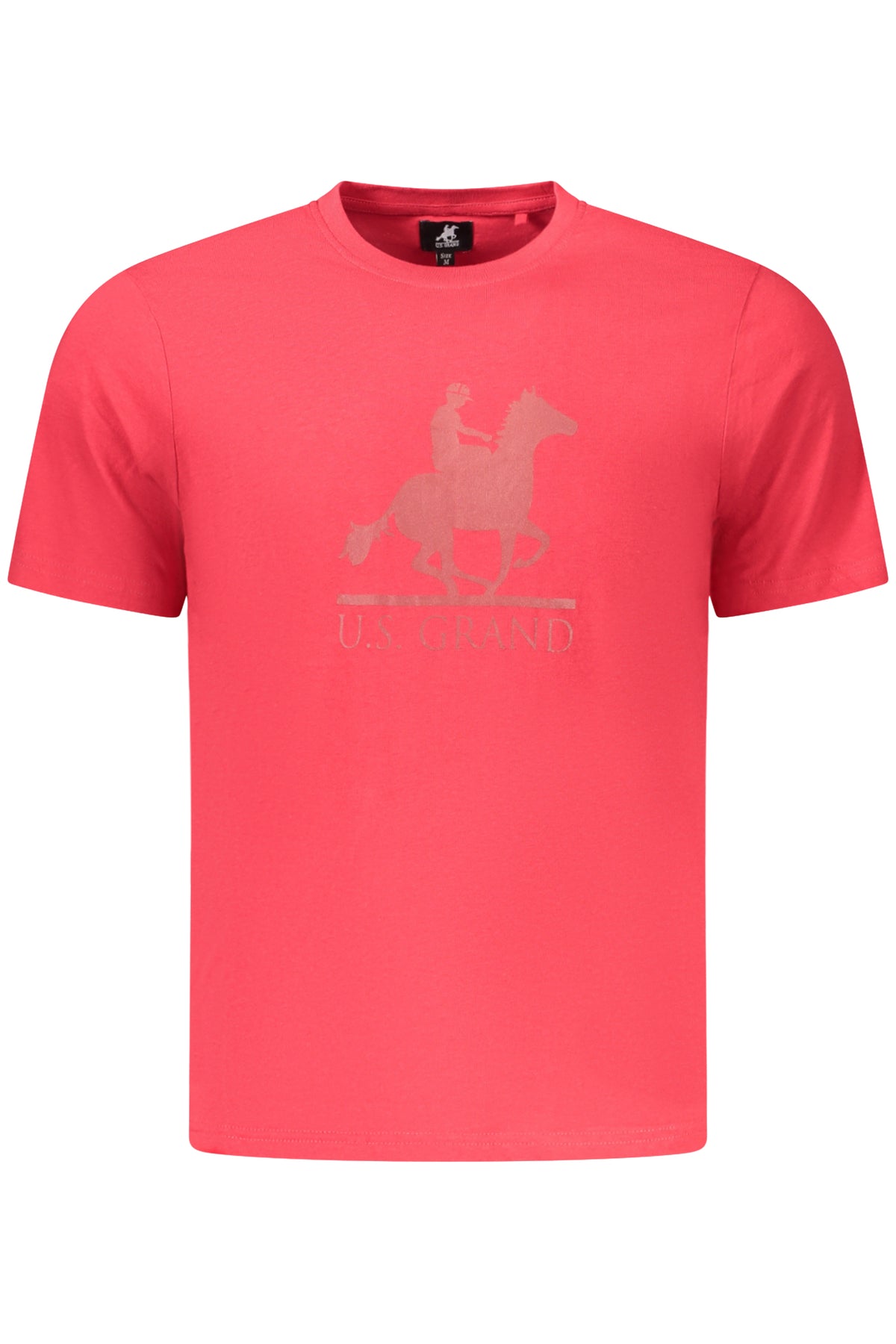 U.S. GRAND Us Grand Men's Short-sleeved Red T-shirt AU03186FOSCO