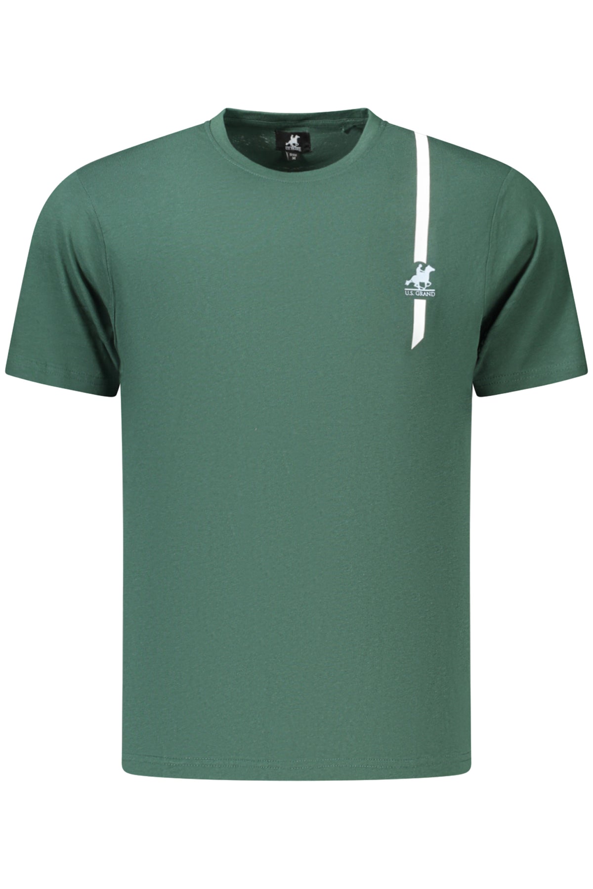 U.S. GRAND Us Grand Men's Short-sleeved Green T-shirt AU03193ZACK
