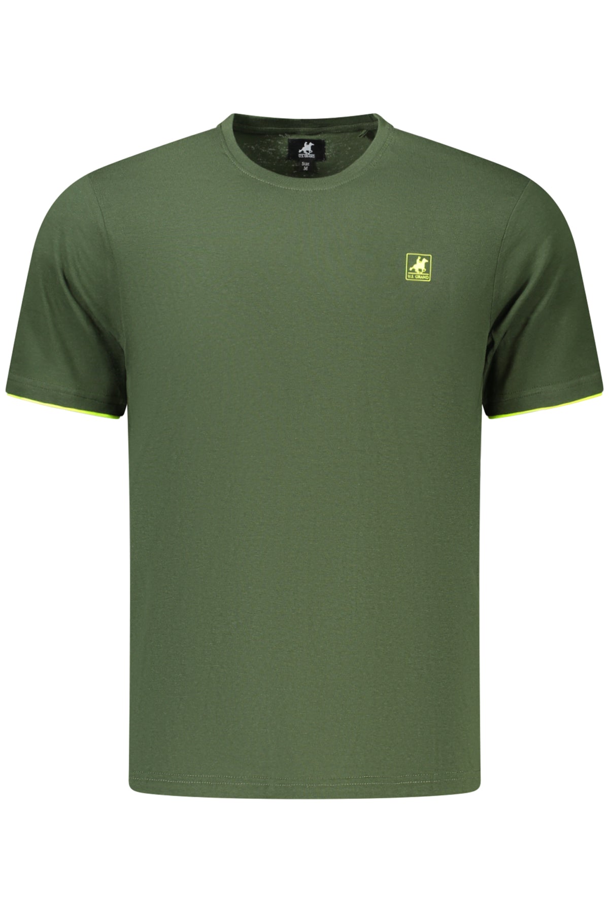 U.S. GRAND Us Grand Men's Short-sleeved Green T-shirt AU03185DARYL