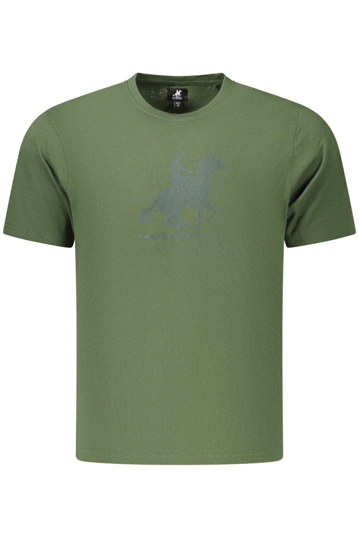 U.S. GRAND Us Grand Men's Short-sleeved Green T-shirt AU03186FOSCO