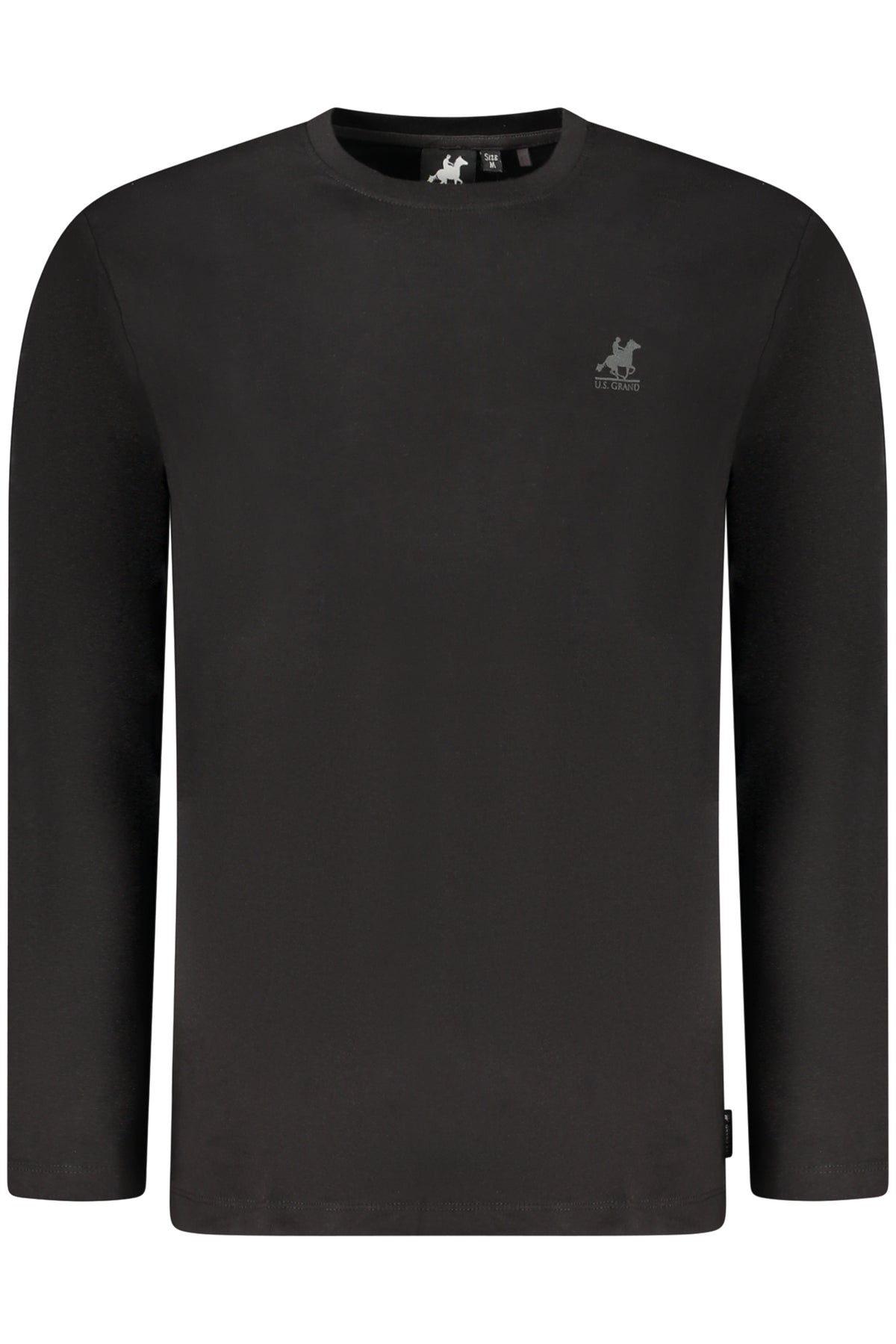 US GRAND MEN'S LONG-SLEEVED BLACK T-SHIRT